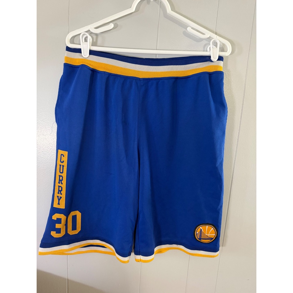 NBA Basketball Shorts Youth 18/20 Blue Stephen Curry Golden State Warriors 30